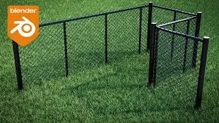 Blender Tutorial - Procedural Chainlink Fence (Geometry Nodes)