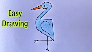 How to draw a Buck bird step by step | Buck bird drawing easy