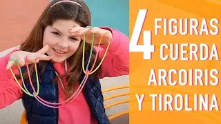 4 figuras con la CUERDA ARCO IRIS 🌈EN EL PARQUE DE LA TIROLINA 🌈