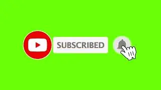 Animated subscriber button green screen