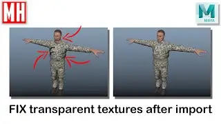 How to FIX transparent textures after import in Maya