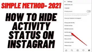 How to Hide Activity Status on Instagram