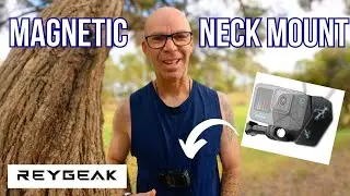 Reygeak Magnetic Neck Strap Mount for GoPro Hero, DJI Osmo and Insta 360