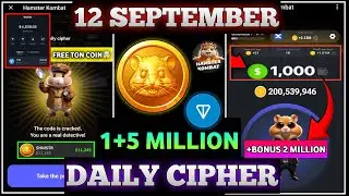 12 September Hamster Kombat Daily Cipher Code | Hamster Kombat 12 September Daily Combo |Cipher Code