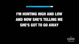 Hunting High And Low in the Style of a-ha karaoke video with lyrics (no lead vocal)