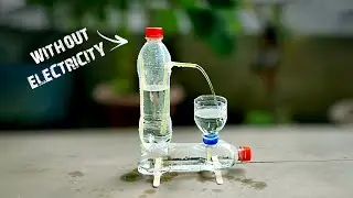 Making Water Fountain Without Electricity at Home from Discarded Plastic Bottles | Science Project