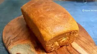 Easy Homemade White Bread / Bakery style Bread Loaf Recipe by adiras kitchen