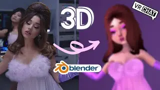 I Made An Ariana Grande 3D Model Avatar From 34+35 Music Video in BLENDER