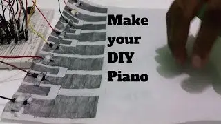 Make your DIY piano using drawn sheet