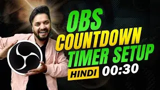 OBS Countdown Timer | How to add timer in OBS | OBS Tutorial in hindi