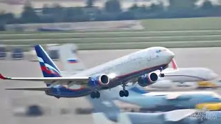 Уход на второй круг прямо с полосы. Боинг 737-800 Аэрофлот в Сочи.