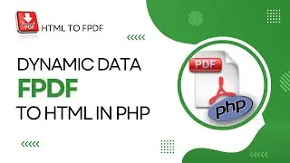 FPDF tutorial PHP || Dynamic FPDF Example || HTML to PDF  in PHP using FPDF