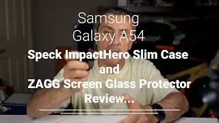 Samsung Galaxy A54: Speck Case and Zagg Screen Protector - Ultimate Protection and Style!