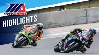 MotoAmerica Steel Commander Stock 1000 Race 2 Highlights at Road America 2023