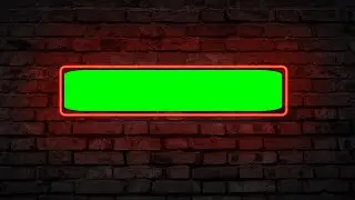 Rectangle Neon - Motion Frame green screen effects - chroma key - animations - Effects Video HD 1080