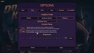 How to Change the Strech Mode in Dome Keeper