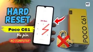 Poco C61 Hard Reset | How to Hard Reset Poco C61 | Pattern Unlock 🔓 💯% work