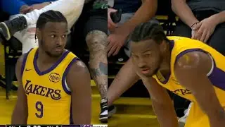 BRONNY JAMES  NOT FEELING IT & ANNOYED IN LAKERS DEBUT! GETS LOST AFTER ATTACKED BY KINGS!