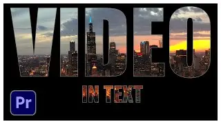How to Add Video Inside Text in Premiere Pro