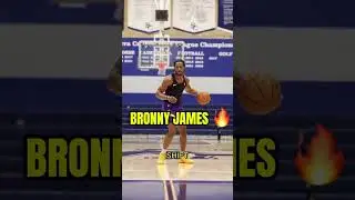 Bronny James turning up the intensity in practice like he's trying to break the laws of physics. 🏀