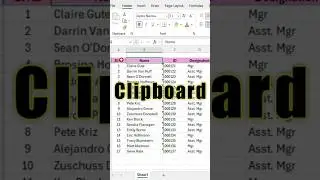 Best Use of Excel Clipboard