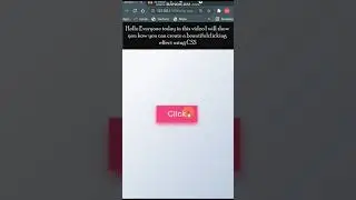 CSS Button Clicking Effect 