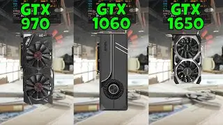 GTX 970 vs GTX 1060 6GB vs GTX 1650 (In 9 Games)
