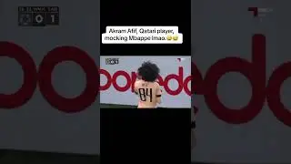 Akram Afif, Qatari player, mocking Mbappe lmao.😅😅