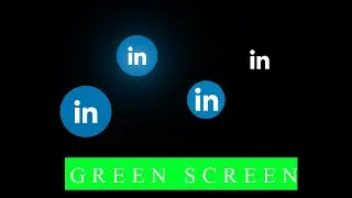 LinkedIn Animated Icon - Green Screen Video - Stock Video Footage - No Copyright Animated Videos