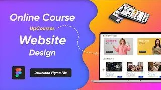 Online Course Website Design | Made with Figma | Download Figma File