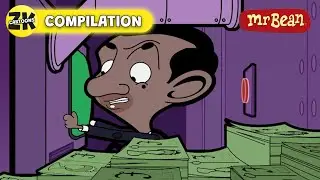 Mr. Bean ROBS A BANK?! 💸 - Mr Bean Animated Season 2 - Funny Clips - Cartoons for Kids