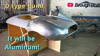 Jaguar d type Part 5: Making an Aluminum Car Body