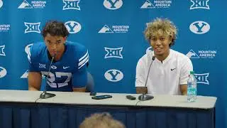 LJ Martin and Jakob Robinson | BYU Football | Postgame | Southern Illinois | August 31, 2024