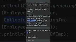 #streamapi  Print the average age of Male and Female employees using Java8 Stream API #shorts #java8