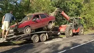 АВАРИЯ НА ДОРОГЕ !!! ВАЗ 21099 В КЮВЕТЕ