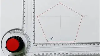 How to draw perfect Pentagon using mini drafter | Engineering Graphics | Pentagonal plane