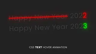 CSS Text Hover Animation Effects | 2023