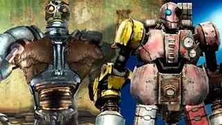 REAL STEEL WRB Aquabot VS Bluebot & Fat Boy & Sarge & Danger ZOne