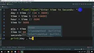 How to Convert seconds to day, hour, minutes and seconds in Python