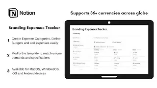 Branding Expenses Tracker | How to keep track of branding expenses using @Notion