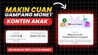 IDE Baru 2024 ! Bikinnya Gampang 100% Lolos Monet ! Cara Dapat Uang dari Youtube baru 2024 pemula