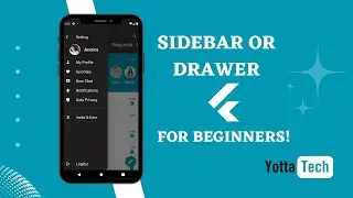 Sidebar in Flutter App | Drawer | Sidebar