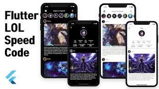 Flutter Social App (LOL)  -  Speed Code