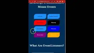 JS addEventListener() :Mouse-Events 