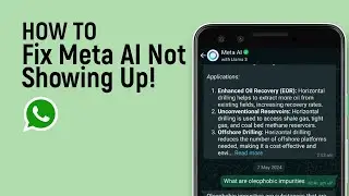 How To Fix Meta AI Not Showing Up on WhatsApp [easy]