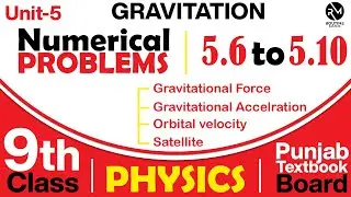 Chapter 5- Numerical (5.6 to 5.10) Solution in Urdu | Gravitation | Physics class 9 | Basic Physics