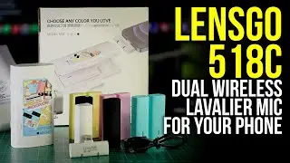 NEW Lensgo 518C Wireless Lav Microphone for your cellphone