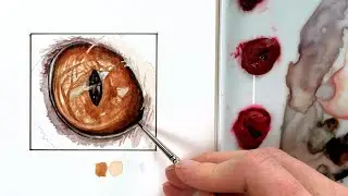 How to paint a cat’s eye in watercolour