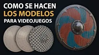 Como se hacen los modelos para videojuegos | Blender 2.8x | Substance Painter