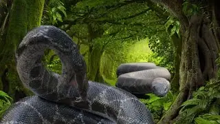 2 Anaconda Devours Huge Meal (Monster Snake King )